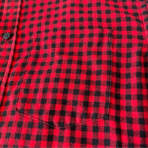 Goodfellow & Co Red and Black Plaid Men's M Shirt - Picture 8 of 12